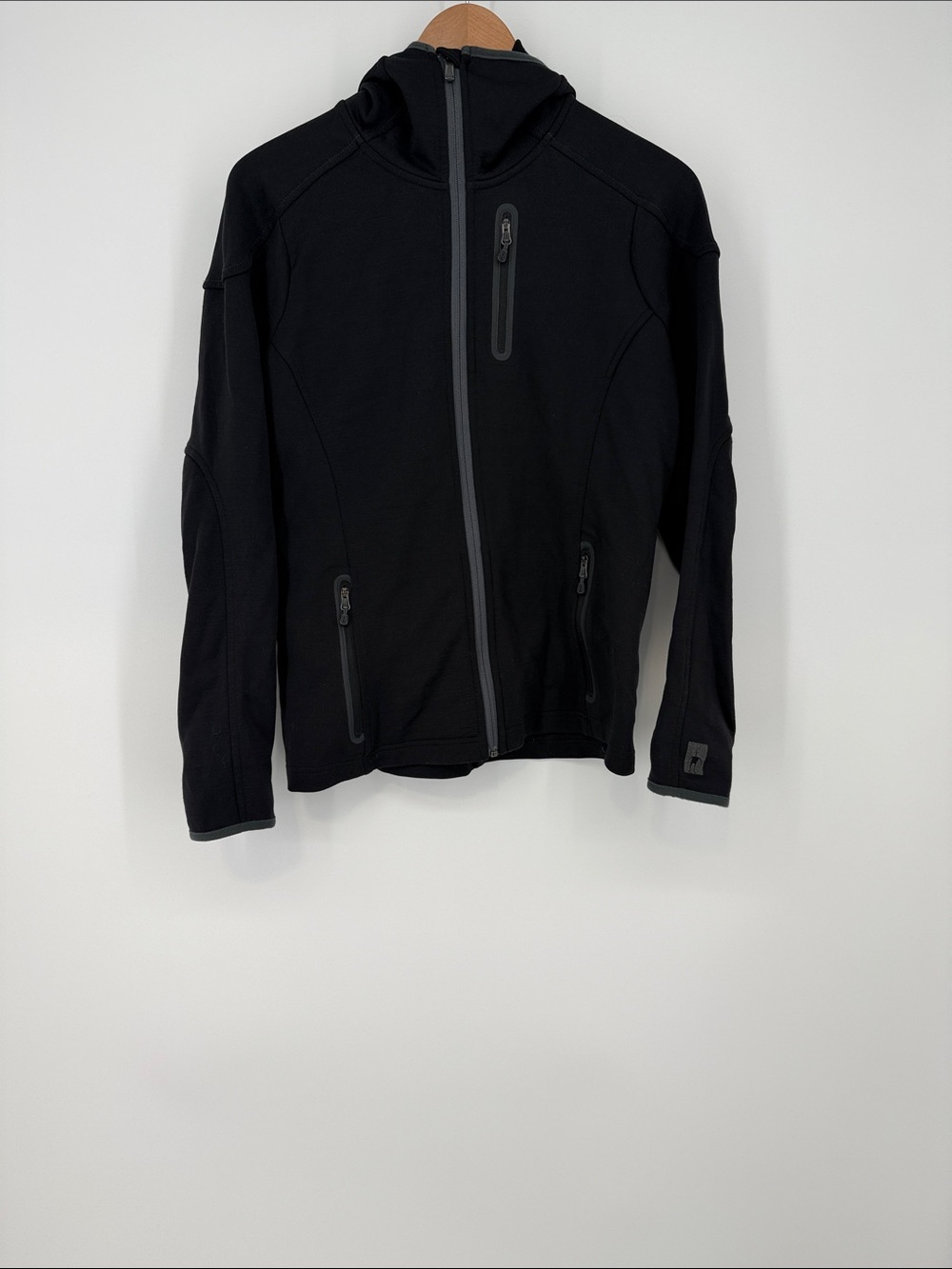 Smartwool Men's Black Hooded Softshell Jacket Size Medium